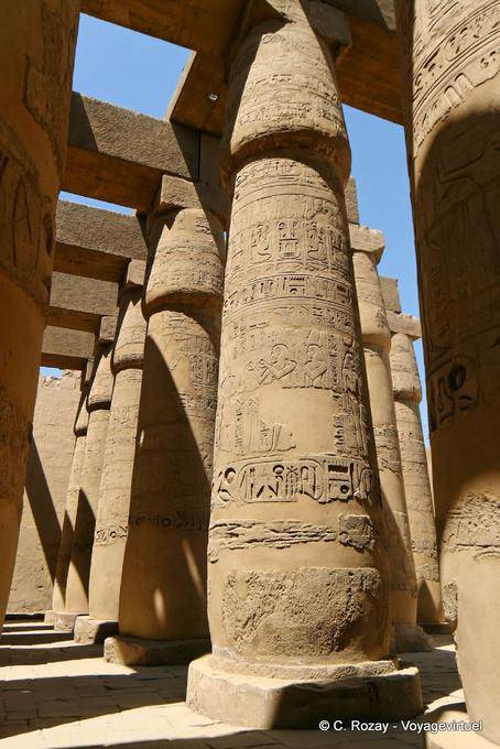 Kapital lotiform, Karnak-Tempel - Aegypten