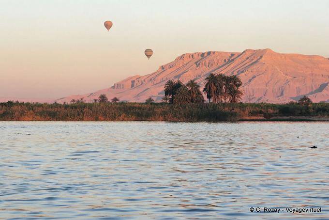 Ballonfahrt über den Nil, Luxor - Aegypten