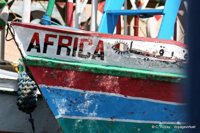 Bug des Bootes Afrika, Luxor - Aegypten