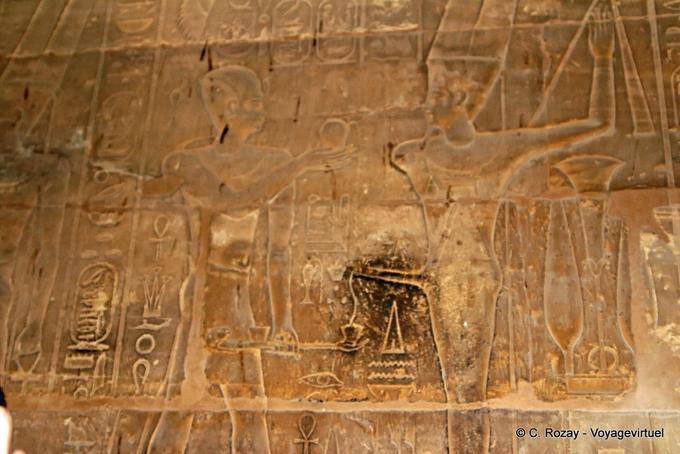 Mit Amun ithyphallischen, Luxor-Tempel - Aegypten