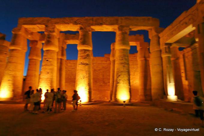 Blur Nacht, Luxor-Tempel - Aegypten