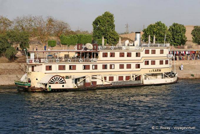S. S. Karim, Paddelboot auf dem Nil - Aegypten