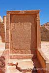 Der nördliche Stele, Südterrasse vor dem großen Tempel von Ramses II, Abu Simbel, Ägypten.