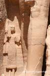 Prince Mery-Atum, Meter hohe Statue des Pharaos, Hathor-Tempel in Abu Simbel, Ägypten.