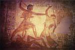 Vor den Hethitern, Ramses Trampeln und das Töten von Feinden, Abu Simbel, Ägypten.