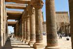 West-Portikus Säulen, Tempel von Philae, Ägypten.