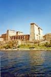 Der Tempel der Isis, vom Fluss, Philae gesehen, Ägypten.