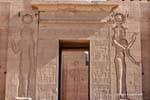 Außenseite des zweiten Pylon des Tempels von Isis, Philae, Ägypten.