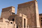 Der erste Turm der Tempel der Isis, Philae, Ägypten.