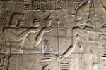 Bas-Relief der Kammer der Tempel der Isis, Philae, Ägypten.