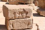 Bes gnome, Philae-Tempel, Ägypten.