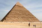 Höhe von 143,5 Metern und 215 Metern Basis, die Pyramide von Chephren, Giza, Ägypten.