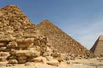Kleine Pyramide Queens dem des Mykerinos, Giza, Ägypten.