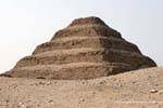Panoramasicht auf das Pyramide in Sakkara, Werke aus Stein gebaut, Ägypten.