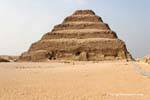 Die Südseite der Pyramide des Djoser, Sakkara, Ägypten.