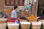 Körbe zum Luxor Markt gefüllt, Ägypten.