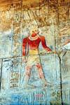 Farben für einen Pharao, Erleichterung, Karnak-Tempel erhalten, Ägypten.