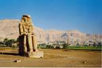 Einer der Kolosse von Memnon, Ägypten.