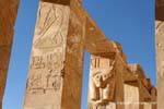 Platz Kolonnade von der Kapelle von Hathor, Tempel der Hatschepsut, Ägypten.