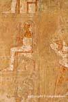 Königin Hatschepsut auf einem Thron sitzend, Deir el-Bahari, Ägypten.