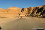 Panorama auf dem Gelände des Deir el-Bahari, Ägypten.
