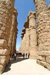 Eintritt in die große Säulenhalle, Tempel von Amun, Karnak, Ägypten.