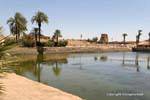 Die heiligen See des Tempels von Karnak, Ägypten.