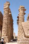 Gestapelte Steinsäulen, Karnak-Tempel, Ägypten.