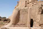 Ausschnitt aus dem siebten Pylon, Karnak-Tempel, Ägypten.
