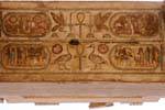 Andere Sturz symbolischen bunte Tempel von Karnak, Ägypten.