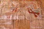 Thoth und Horus, Edfu reinigen Hatschepsut, Sanctuary heiligen Boote, Karnak-Tempel, Ägypten.