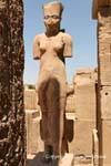 Amonet Gesicht Ankhesenpaton, statue, Karnak-Tempel, Ägypten.