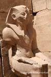 Thutmosis III saß in einer Ecke, Karnak, Ägypten.