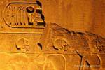 Flachrelief die Gefangenen des Pharaos, der Luxor-Tempel, die, Ägypten.