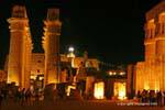 Im Hof ​​des Ramses, Luxor-Tempel, Ägypten.