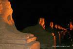 Visges gespenstisch, Nacht Dromos, Luxor-Tempel, Ägypten.