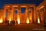 Blur Nacht, Luxor-Tempel, Ägypten.