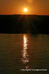 Sonnenuntergang auf dem Nil während der Kreuzfahrt, Ägypten.