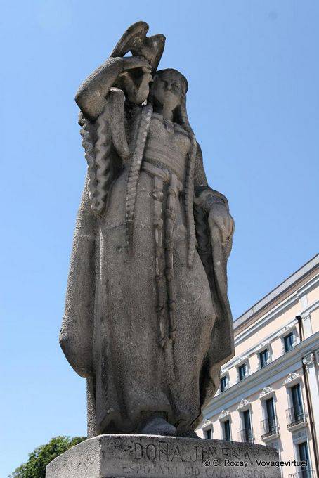 Burgos, Dona Jimena (Statue Chimene) - Spanien
