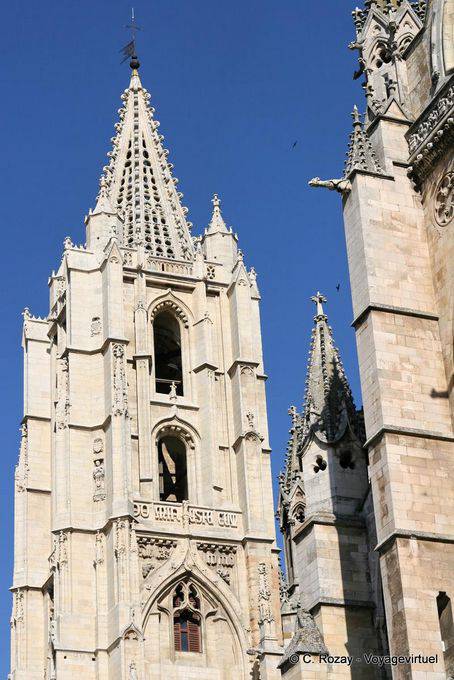 Top of Gothic Linkskurve, Kathedrale León - Spanien