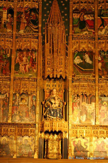 Renaissance Altarbild von Juan de Valmaseda (1524), die Kathedrale León - Spanien
