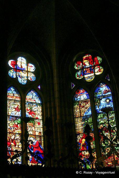 Fenster des Girola, Kathedrale von León - Spanien