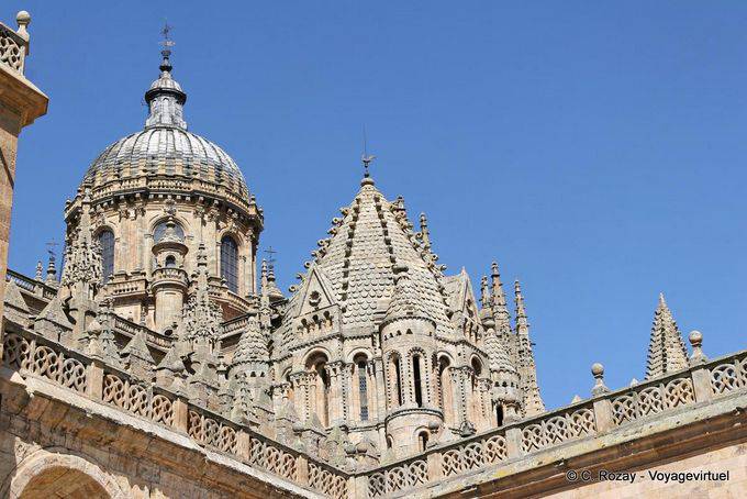 Torre del Gallo und Torre de la Nueva Kathedrale, Salamanca - Spanien