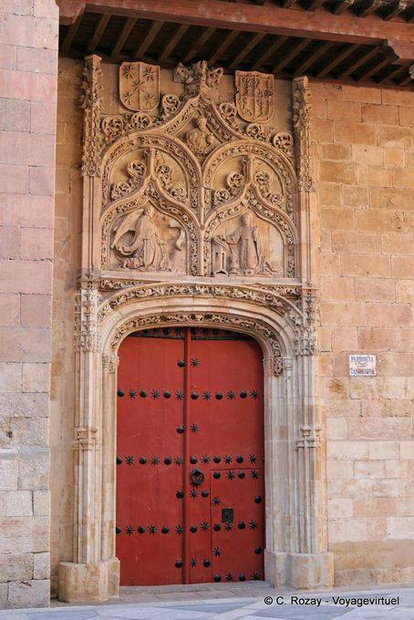 Tür der Iglesia de San Benito, Salamanca - Spanien