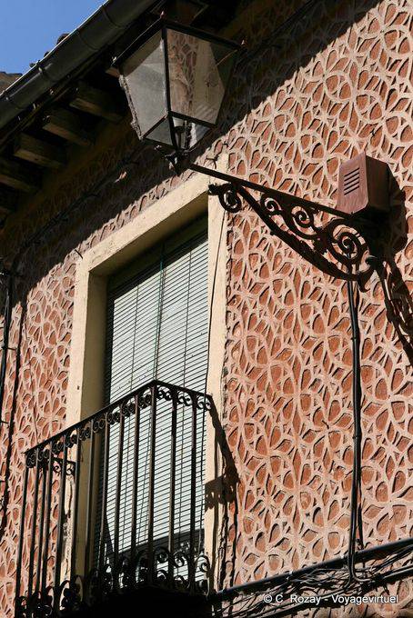 Typische Dekoration der Wand eines Hauses, Segovia - Spanien