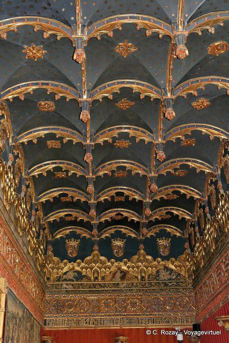 Decke der Halle des Cordon, Alcazar, Segovia - Spanien