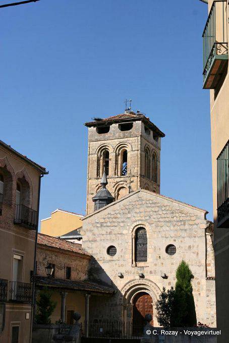 Plaza San Justo, Iglesia del Salvador, Segovia - Spanien