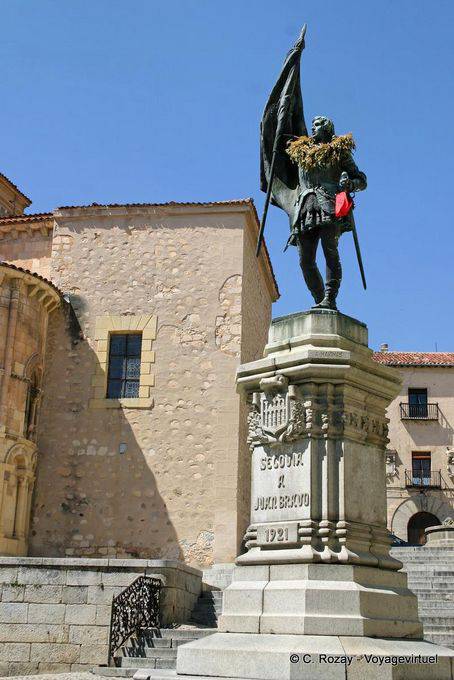 Statue von Juan Bravo, Segovia - Spanien