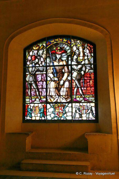 Henry III von Kastilien, Fenster in der Halle der Galeere, Segovia Alcazar - Spanien