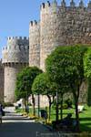 Wellen der Befestigungsmauer, Ávila, Spanien.